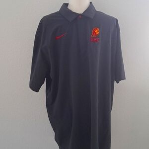 Nike Flex USC Trojans On Field Performance Black Polo Shirt size XXL
